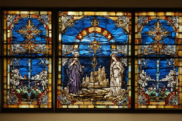 Stained glass artwork